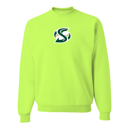 Men's Sacramento State Hornets Logo   JERZEES NuBlend Crewneck Sweatshirt