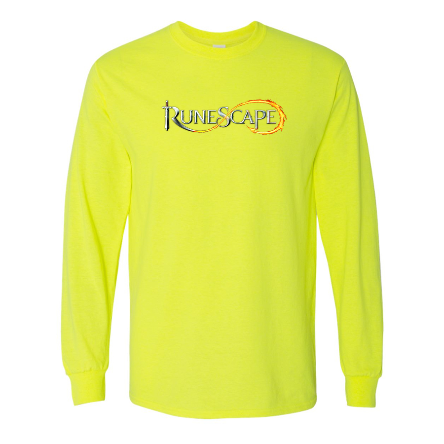 Men's Runescape Logo Gildan Heavy Cotton Long Sleeve T-Shirt