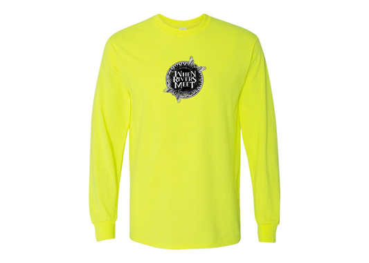 Men's When Rivers Meet Gildan Heavy Cotton Long Sleeve T-Shirt