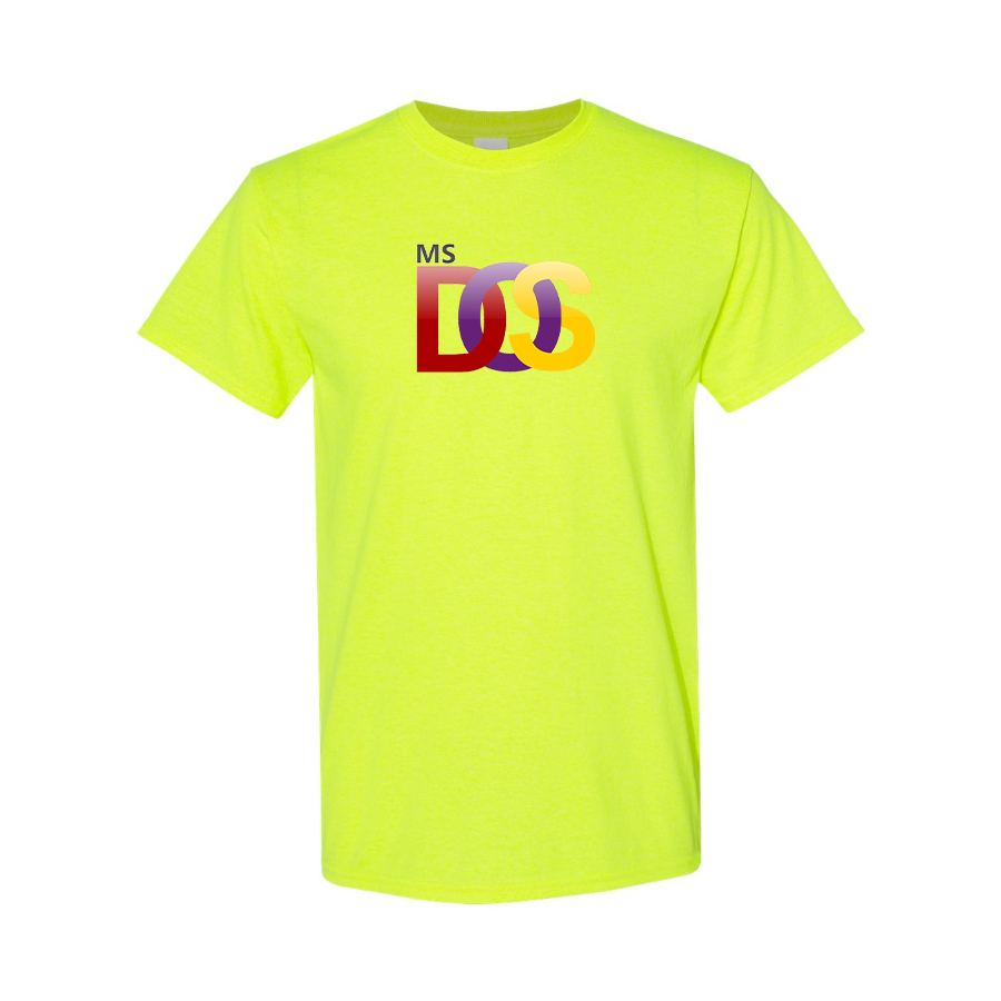 Men's MS DOS Logo Cotton T-Shirt