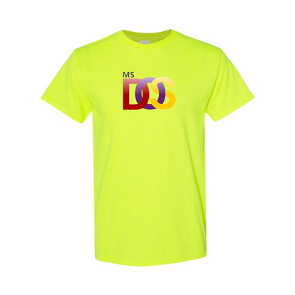 Men's MS DOS Logo Cotton T-Shirt