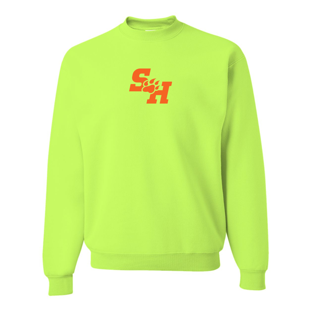 Men's Sam Houston State Bearkats Logo JERZEES NuBlend Crewneck Sweatshirt