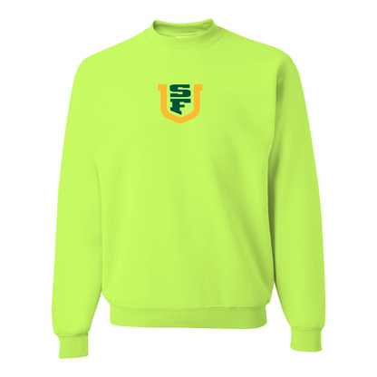 Men's San Francisco Dons Logo JERZEES NuBlend Crewneck Sweatshirt