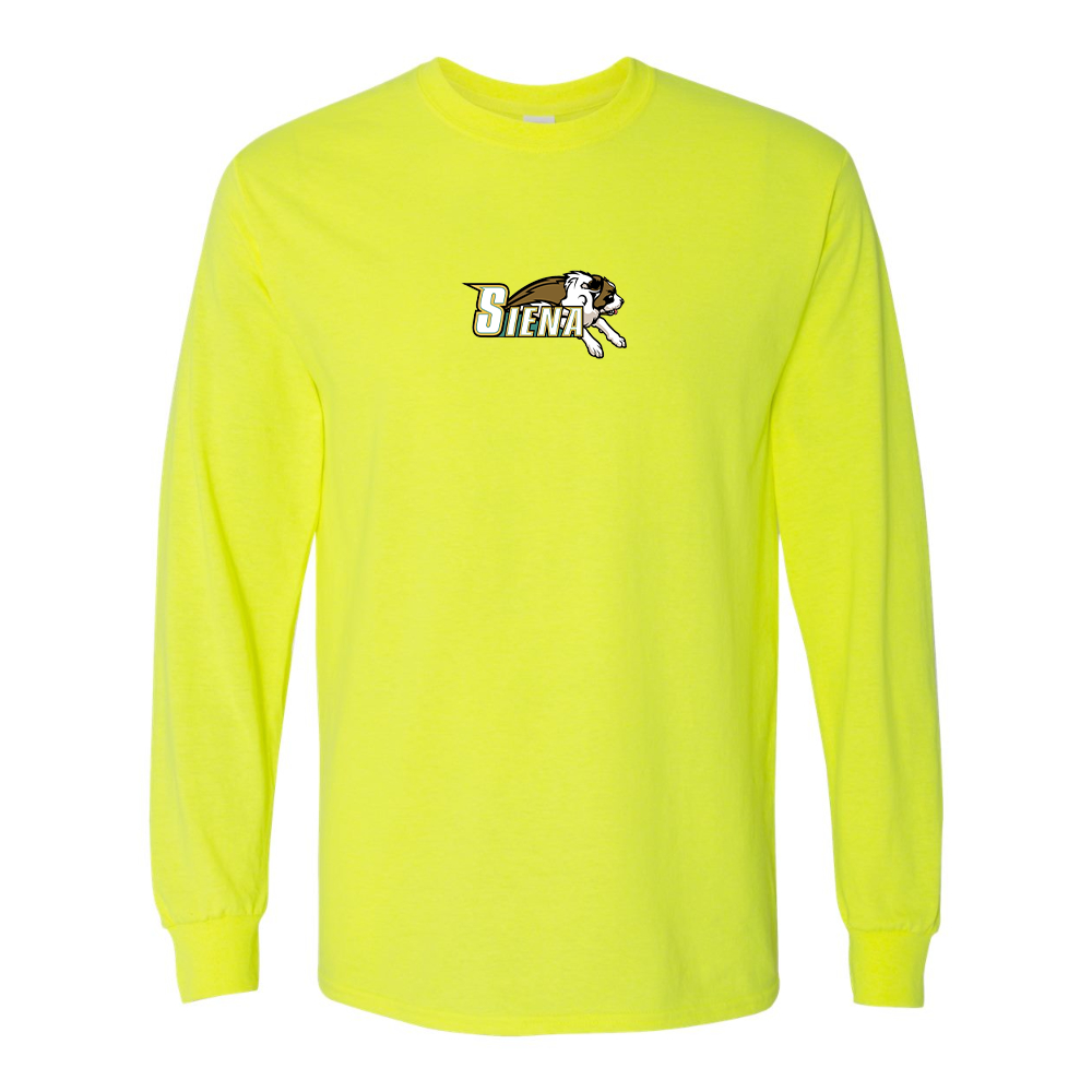 Men's Siena Saints Logo Gildan Heavy Cotton Long Sleeve T-Shirt