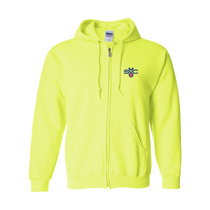 Men's Saint Marys Gaels Logo Gildan  Heavy Blend Full Zip Hooded Sweatshirt