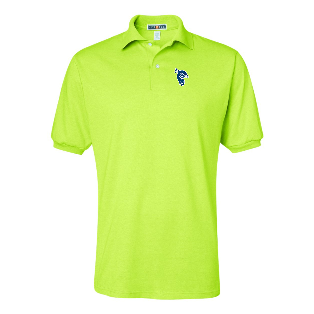 Men's Saint Peters Peacocks Logo JERZEES  SpotShield polo
