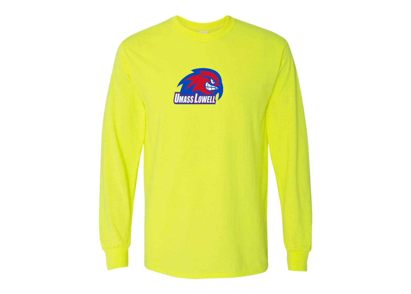 Men's UMass Lowell River Hawks Gildan Heavy Cotton Long Sleeve T-Shirt