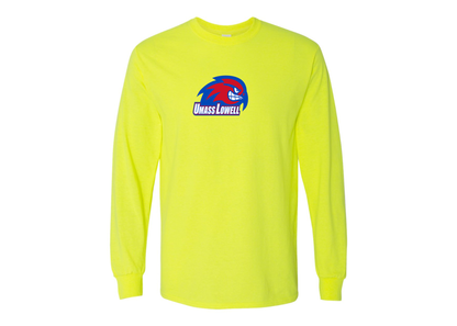 Men's UMass Lowell River Hawks Gildan Heavy Cotton Long Sleeve T-Shirt