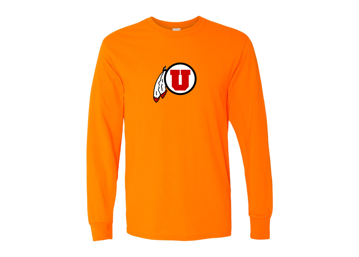 Men's Utah Utes Gildan Heavy Cotton Long Sleeve T-Shirt