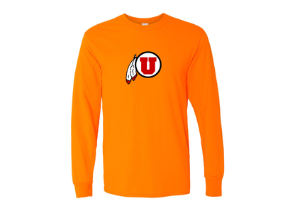 Men's Utah Utes Gildan Heavy Cotton Long Sleeve T-Shirt