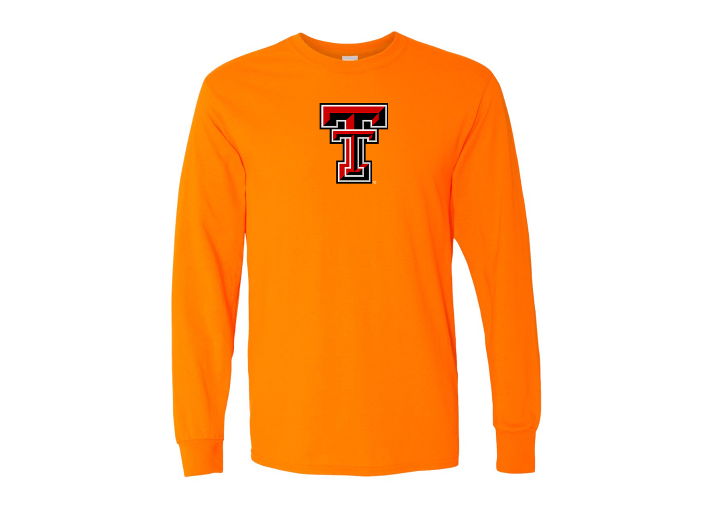 Men's Texas Tech Red Raiders Gildan Heavy Cotton Long Sleeve T-Shirt