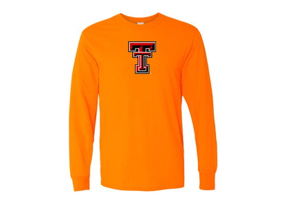Men's Texas Tech Red Raiders Gildan Heavy Cotton Long Sleeve T-Shirt