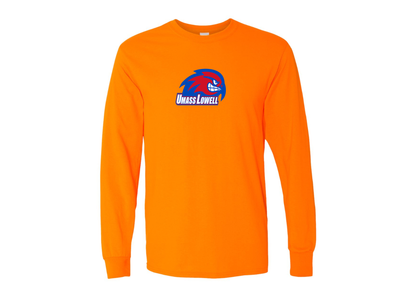 Men's UMass Lowell River Hawks Gildan Heavy Cotton Long Sleeve T-Shirt
