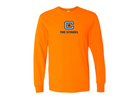 Men's The Citadel Bulldogs Gildan Heavy Cotton Long Sleeve T-Shirt