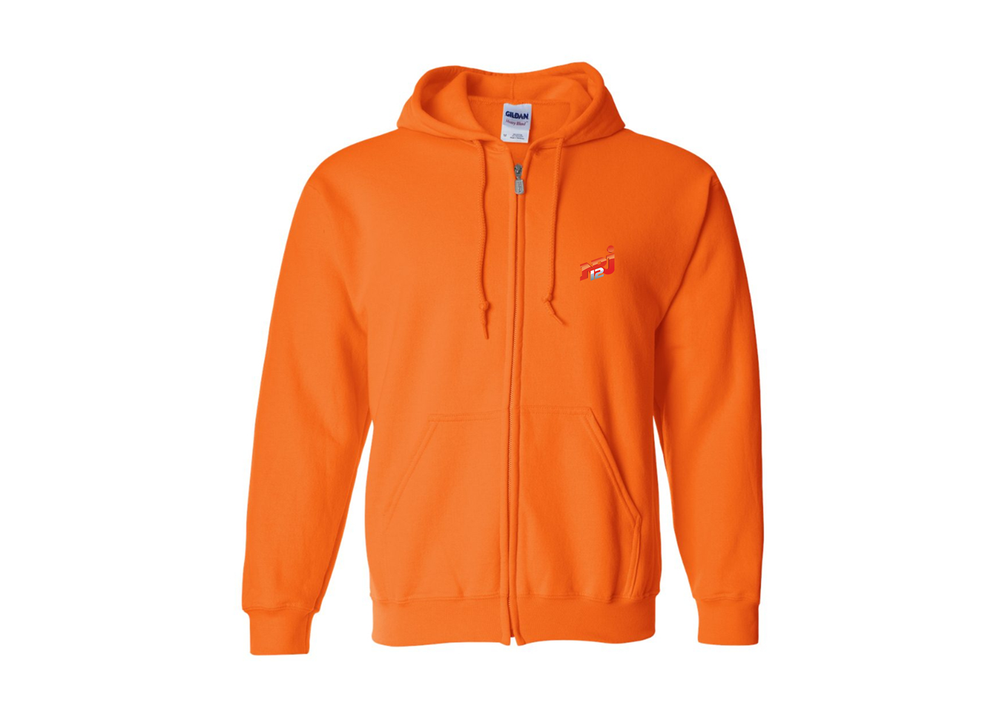 Men's NRJ 12 Logo Gildan  Heavy Blend Full Zip Hooded Sweatshirt