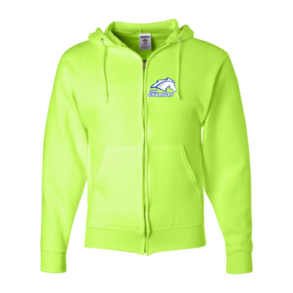 Men's Alabama Huntsville Chargers JERZEES NuBlend Full-Zip Hooded Sweatshirt