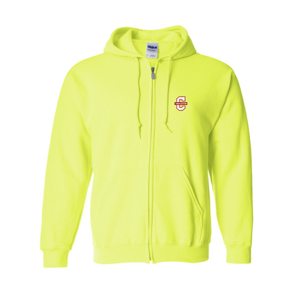Men's Charleston Cougars  Gildan  Heavy Blend Full Zip Hooded Sweatshirt