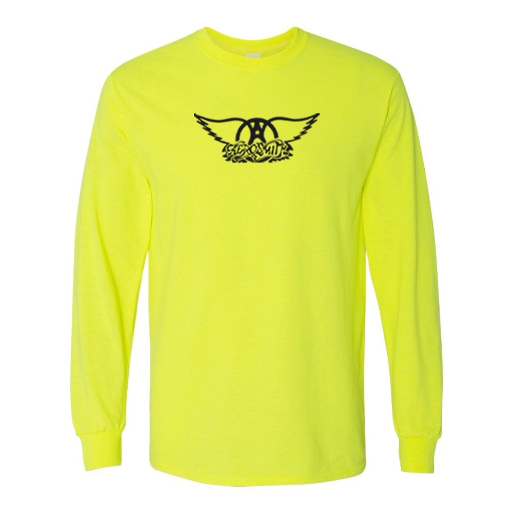 Men's Aerosmith Logo Gildan Heavy Cotton Long Sleeve T-Shirt