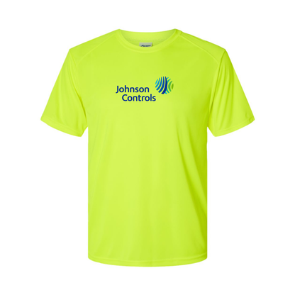 Men's Johnson-Controls Logo Polyester T-Shirt