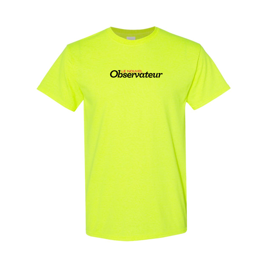 Men's Le Nouvel Observateur Logo  Cotton T-Shirt