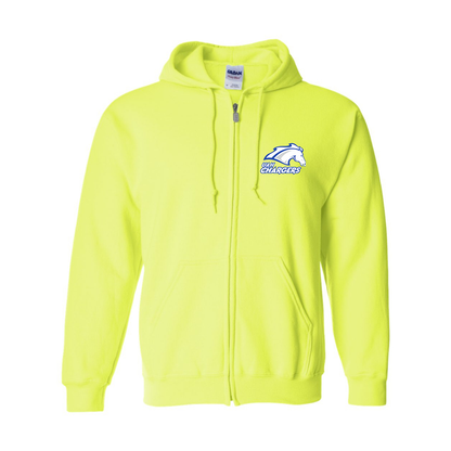 Men's Alabama Huntsville Chargers  Gildan  Heavy Blend Full Zip Hooded Sweatshirt
