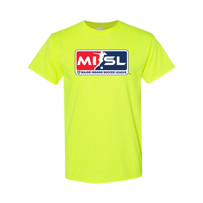 Men's Major Indoor Soccer League Logo Cotton T-Shirt