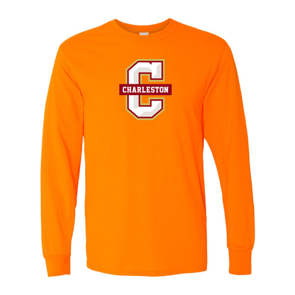 Men's  Charleston Cougars Gildan Heavy Cotton Long Sleeve T-Shirt