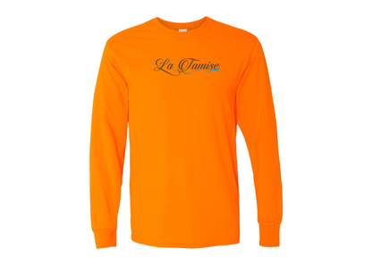 Men's La Tamise Logo Gildan Heavy Cotton Long Sleeve T-Shirt