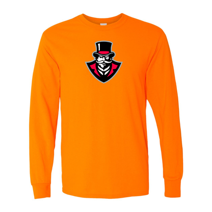 Men's  Austin Peay Governors  Gildan Heavy Cotton Long Sleeve T-Shirt