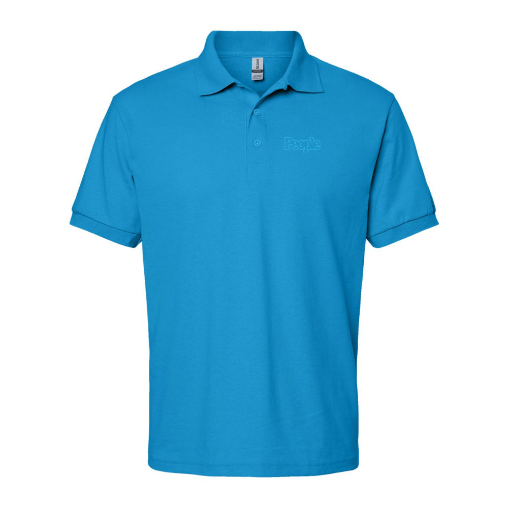 Men's People Magazine Logo Gildan Dry Blend Jersey Polo