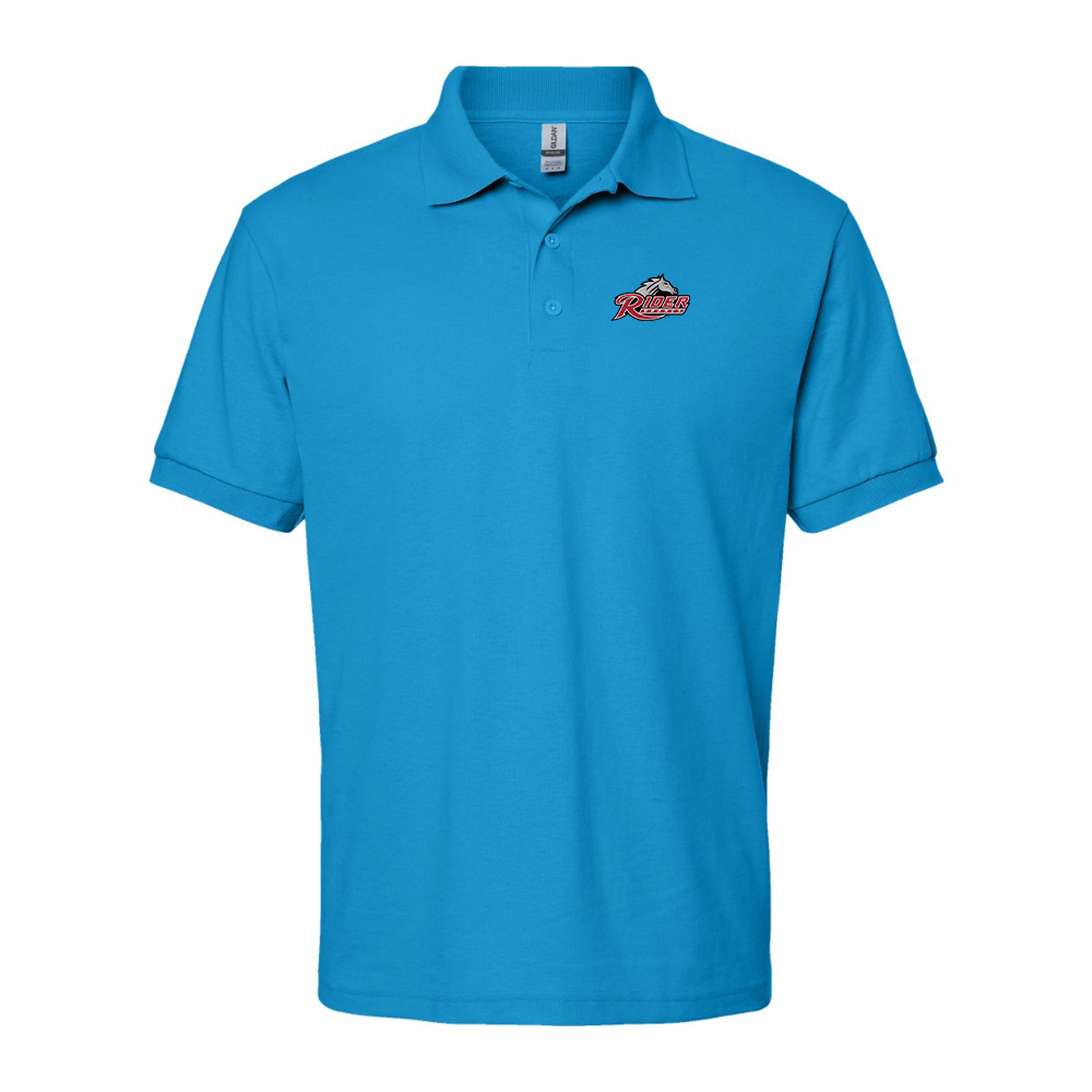 Men's Rider Broncs Logo Gildan Dry Blend Jersey Polo