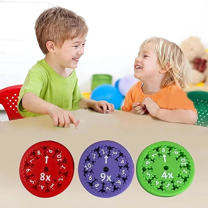 Educational Multiplication Wheels for Kids, Fun Math Learning Tools to Enhance Arithmetic Skills and Cognitive Development