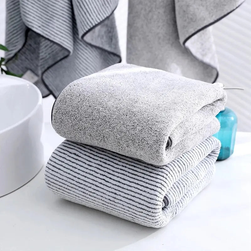 Luxury Ultra-Soft Microfiber Bath Towel Set, Highly Absorbent and Quick-Drying, Ideal for Home, Spa, and Gym Use