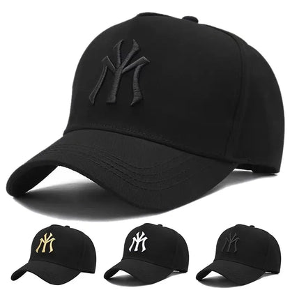 Stylish Baseball Cap with Embroidered NY Logo and Adjustable Strap for Comfortable Casual Wear