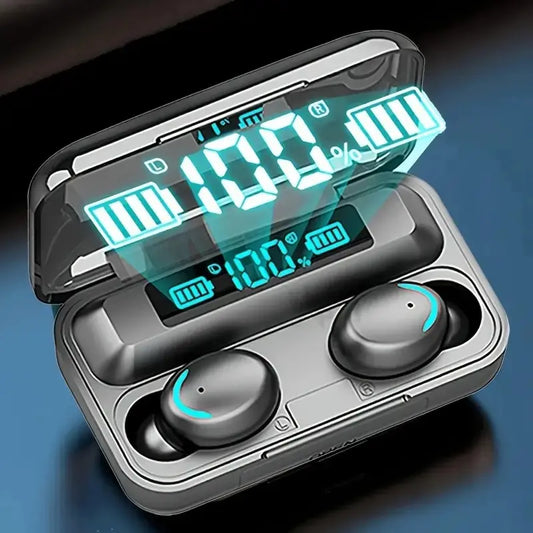 High-Capacity TWS Wireless Earbuds with Dual LED Display, Smart Touch Control, and Extended Battery Life Charging Case