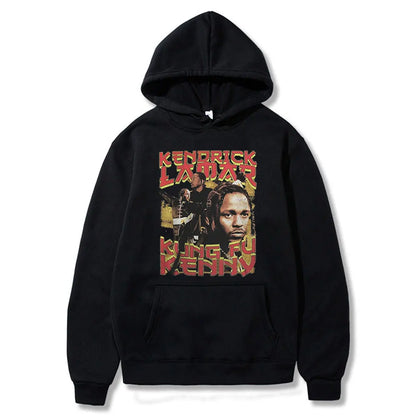 Men's Rapper "Kendrick Lamar Good Kid" Hoodie Men Hip Hop Music Album Graphic Pullover Hoodie