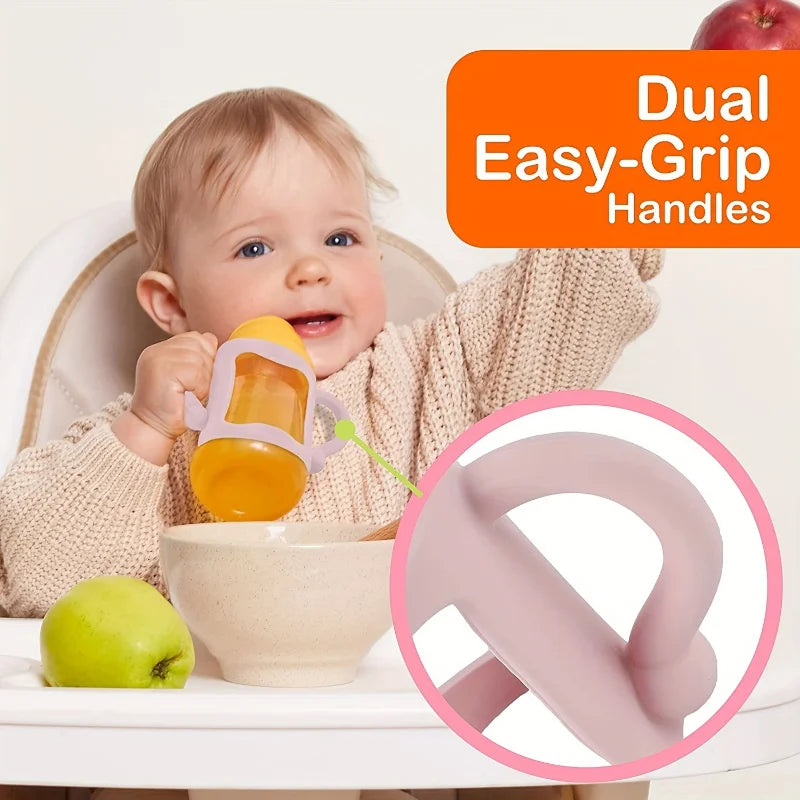 Easy-Grip Silicone Bottle Handle Attachments for Baby Feeding Bottles