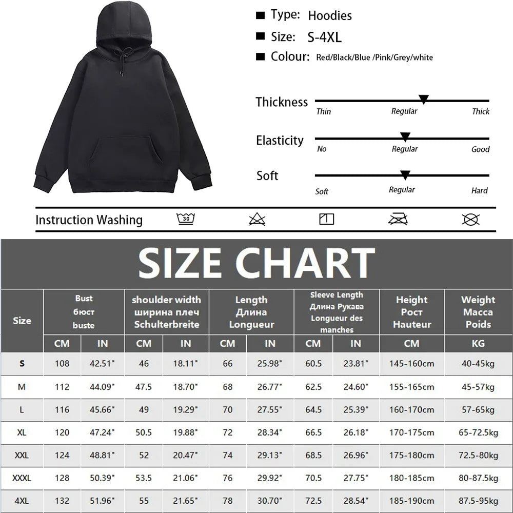 Unisex Casual Hoodie with Front Kangaroo Pocket and Adjustable Drawstring, Perfect for Everyday Wear