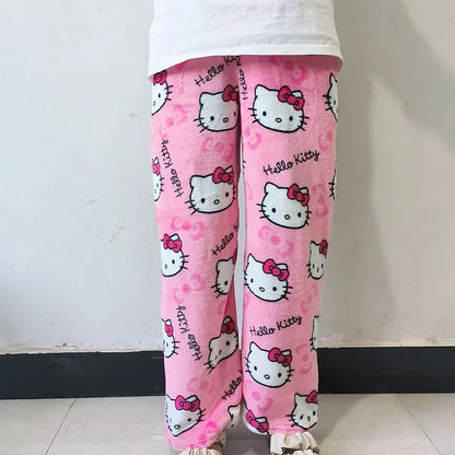 Comfy Hello Kitty Lounge Pants for Kids – Soft and Cozy with Adorable Cartoon Print