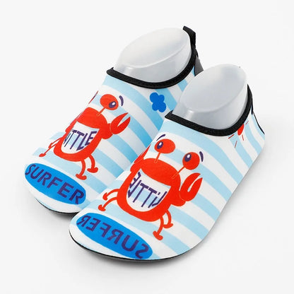 Adorable and Comfortable Kids' Water Shoes with Vibrant Cartoon Prints, Quick-Dry Fabric, and Non-Slip Soles for Beach, Pool, and Outdoor Fun