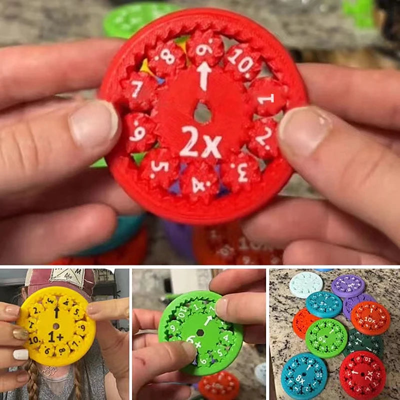 Educational Multiplication Wheels for Kids, Fun Math Learning Tools to Enhance Arithmetic Skills and Cognitive Development