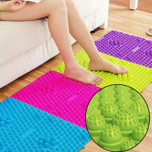 Interlocking Foot Massage Mat for Reflexology and Stress Relief, Ideal for Home Use and Foot Therapy