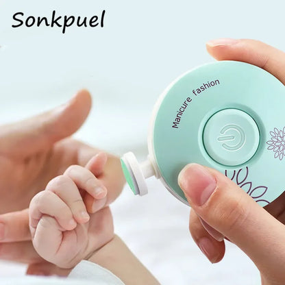 Gentle Electric Baby Nail Trimmer with Safe Grinding Heads for Newborns and Toddlers