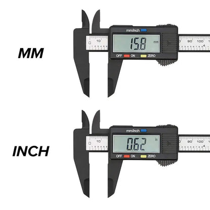 Electronic Digital Caliper with LCD Display, Metric and Imperial Measurement Modes, and Precision Accuracy for Professional and DIY Use