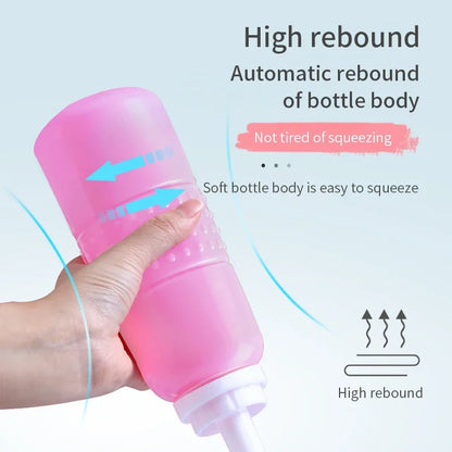 Baby Nasal Irrigation Bottle with Soft Nozzle and Gentle Flow Design, Ideal for Effective Sinus Cleaning and Relief from Nasal Congestion