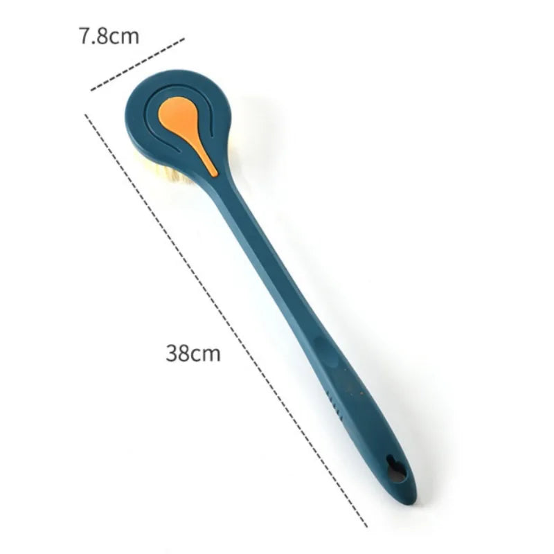 Long-Handled Bath Brush for Effective Body Cleansing and Exfoliation, Ideal for Hard-to-Reach Areas