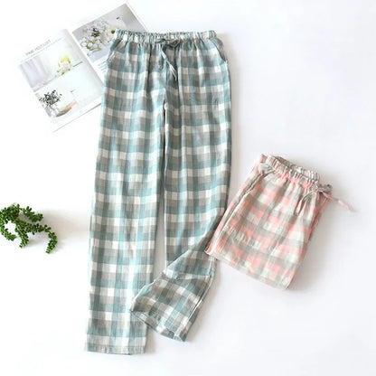 Men's Plaid Lounge Pants with Drawstring Waist, Soft and Comfortable Sleepwear Bottoms for Relaxed Fit