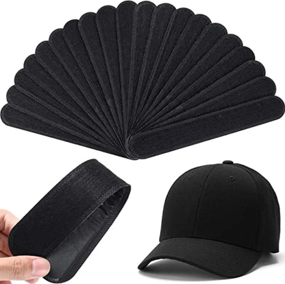 Sweat-Absorbing Hat Liners for Baseball Caps, 20-Pack, Disposable and Adhesive for Enhanced Comfort and Hygiene