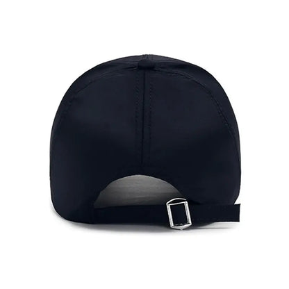 Lightweight Sports Baseball Cap with Reflective Accents, Breathable Fabric, and Adjustable Strap for Active Outdoor Wear