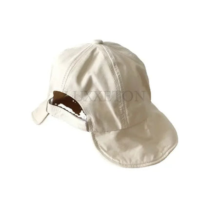 Sun Protection Baseball Cap with Ponytail Opening and Extended Neck Flap for Outdoor Activities